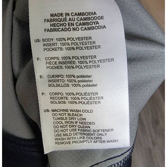 Adidas Adiclub Golf 2XL pullover Windbreaker Navy short sleeve NWT - Picture 7 of 7